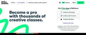 skillshare top online learning platform
